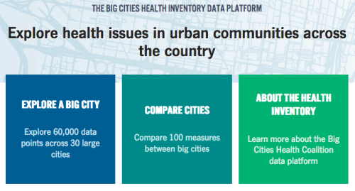 screenshot of website